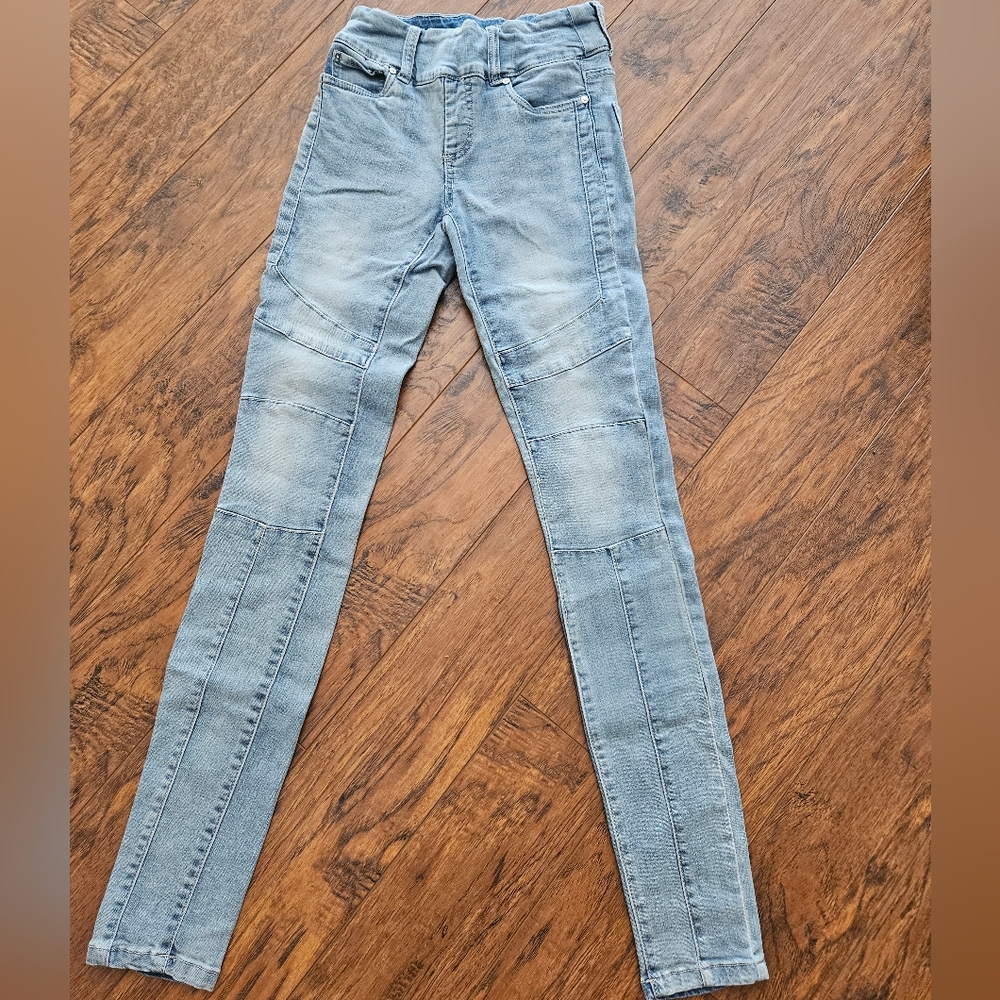 Foxy Jeans pull on jeggings icy blue
